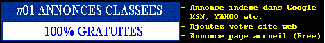 01 Annonces class�es gratuite
